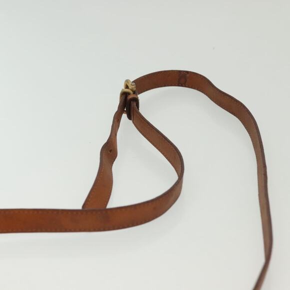 CELINE Macadam Canvas Shoulder Bag Pvc Leather Brown Gold - Picture 8 of 12